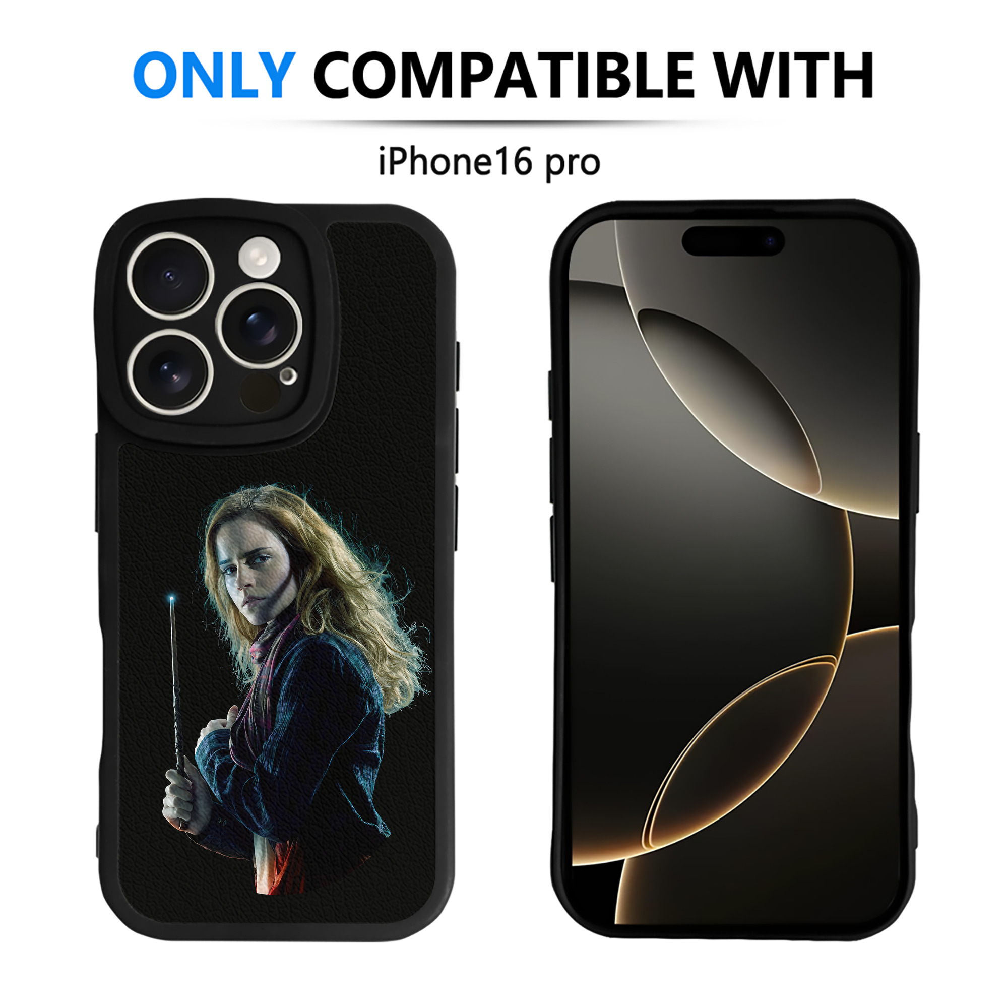 （画像用） Harry Potter ハリー・ポッターシリーズ 【iPhone 16シリーズ対応】シリコンスマホケース（レザー調） 材質：シリコン